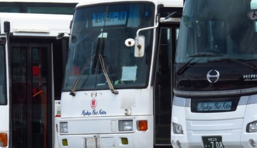 琉球バスの730号車が引退か｜百名の日野レインボーが代わりを務める